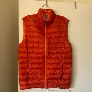 REI Co-op down puffer vest in orange